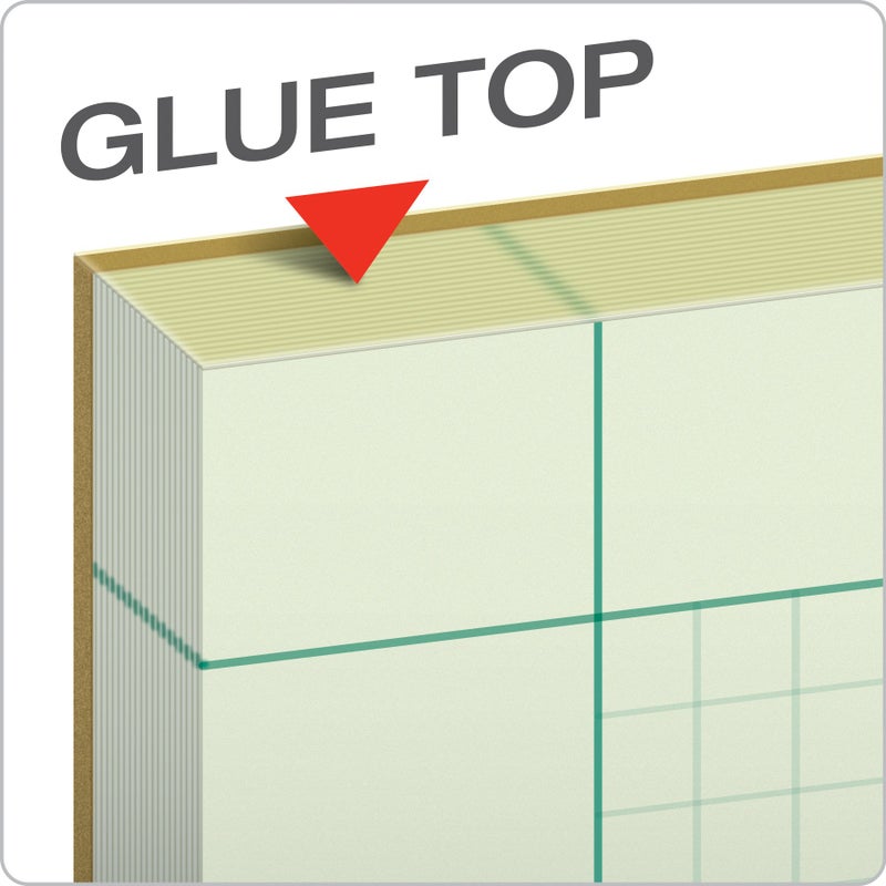 Ampad Engineer Pad, 5 Squares per Inch, 8.5" x 11", 200 Sheet Pad, Green (22-144) - Image 4
